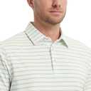 M MAELREG Mens Golf Shirts Dry Fit Moisture Wicking Performance Sports Short Sleeve Striped Collared Polo Shirts for Men (XXXL)