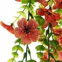 2 Pcs artificial flowers for outdoors fake hanging flowers faux fall flowers Fake Daisy Realistic Outdoor Flowers planters uv resistant artificial outdoor flowers Porch Patio Window Yard Decor