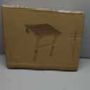 Folding Shower Seat Wall Mounted, White WPC