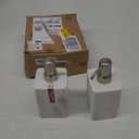 Soap Dispenser 2 Pack, 15 Oz Soap Dispenser with Brushed Nickel Pump.Refillable Hand Soap Dispenser for Bathroom Countertop & Kitchen Home Decor-White