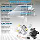 Electric Engine Water Pump w/Thermostat Compatible with BMW 128i 325i 328i 330i 525i 528i 530i X3 X5 Z4, Replace# 11517586925, 11537549476