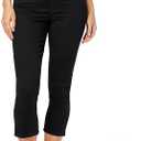Levi Strauss Signature Gold Women's Totally Shaping Pull on Capri Pants  (Noir) 28 Plus