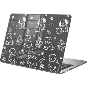 Compatible with MacBook Air 13 inch Case M1 A2337 A2179 A1932 2022 2021 2020 2019 Release, Cute Puppy Dog Protective Hard Shell Clear Black Cover for MacBook Air 13.3 inch