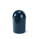 Umbra 1.25 Gallon Mini Waste Can with Removable Swing-Top Lid - Small Garbage Bin for Kitchen, Bathroom, Bedroom, Office - Compact Trash Can Fit Under Tables & Counters - Dark Blue