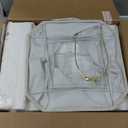 27.5" Table Lamps Set of 2, 3-Way Dimmable Touch Lamps for Nightstand, Farmhouse Table Lamp for Living Room and Bedroom with USB A+C Charging Ports, Bulbs Included (Antique White)