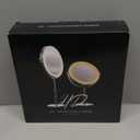 Makeup Mirror with Lights, 1x/20x 360 Rotation Vanity Mirror, Brightness Adjustable Lighted Makeup Mirror with Magnification, 5000 mAh Rechargeable Double Sided Mirror with 3 Colors, Gift for Women (Chrome)