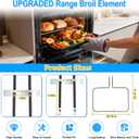 WFE540H0AE0 WFE540H0AS0 WFE540H0AS1 WFE520S0FS0 WFE714HLAS1 WFE710H0AH0 WFE540H0AB0 Range Oven Bake Element Compatible with Whirlpool Maytag Oven Heating Element WFE540H0ES0 WFE710H0AE0 Stove Parts