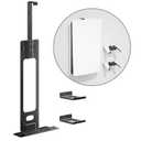 Upgraded Adjustable Console Holder Wall Mount for PS5: Black Gaming Stand for PlayStation 5/PS5 Slim/Pro Digital Disc Edition With 2 Controller Kits Black
