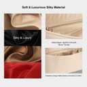 ZTUJO Purse Organizer Insert For Handbags, Silk Purse Organizer with Zipper, Silky Smooth, Bag Organizer For Speedy Neverfull Tote,onthego,Artsy, 6 Sizes (XL,Silky Beige)