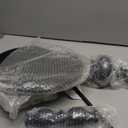 Pedestal Metal Round Side Table, Sofa Table, Small TV Tray Table for The Sofa in The Living Room and Bedroom, Bed, Chair, Mini Coffee Table, Headboard Table, 20.47 (H) *13.77 (W) (1pc - Black Upgrade Iron Table)