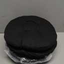 Marsui 4 Pieces Soft Stool Covers Round Bar Stool Cushions with Elastic Band Padded Seat Covers Nonslip Round Seat Cushions for Chairs Slipcovers(12 Inch,Black)