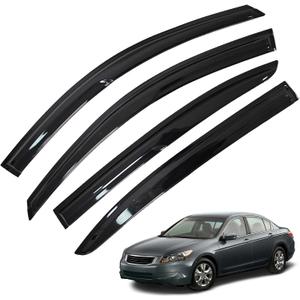 4-Pack Window Visor Rain Guard Vent Shade Deflectors Replacement for 2008-2012 Accord Sedan 4-Door