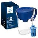 Brita Everyday Elite Water Filter Pitcher, Removes 99% of Lead, Includes 1 Filter, 10-Cup Capacity, Blue