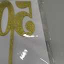 ZHENGYE Gold bling bling Happy Birthday cake topper - 50 Anniversary/Birthday Cake Topper Party Decoration (50th)