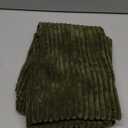 MIULEE Pack of 2 Pillow Covers Soft Soild Decorative Square Throw Pillow Covers Set Cushion Cases Pillowcases for Sofa Bedroom Car 20 x 20 Inch 50 x 50 Cm Olive Green