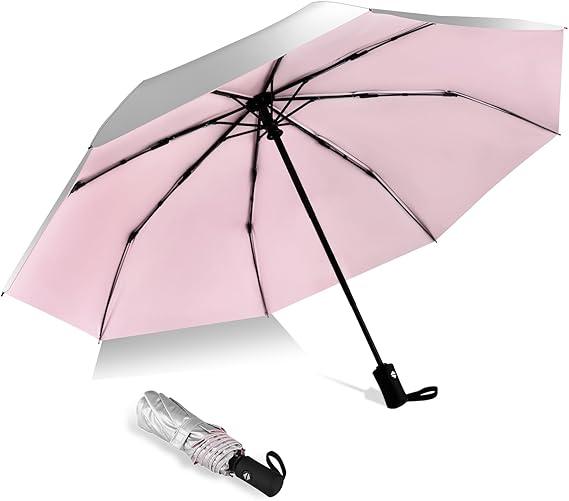42/46/50inch Compact Umbrella Travel Size Umbrellas for Rain Waterproof And Wind Resistant Auto Open Close UPF 50+ UV Umbrella Sun Umbrellas UV Protection 