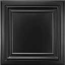 Art3d PVC Ceiling Tiles, 2'x2' Plastic Sheet in Black (12-Pack), 24"x24"