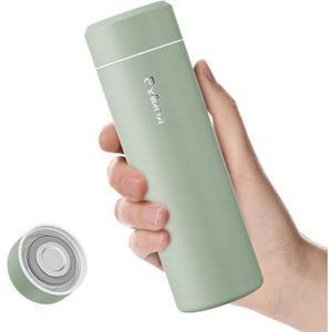 UpgradedExllena Small Insulated Water Bottle 12 oz/350ml Mini Insulated Water Bottle for Hot & Cold Drinks, Perfect Small Water Bottle for Travel, Purse, (Sage Green)