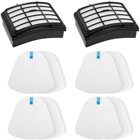 2 + 4 PCS Filters for Shark Vacuum Navigator Lift Away Filter Replacement ZU503AMZ NV350 NV351 NV352 NV355 NV356E NV357 NV360 NV370 UV440 UV540, Parts XFF350 XHF350