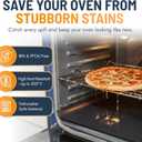 Oven Liners for Bottom of Oven - 2 Pack Large Heavy Duty Mats, 17x25 Non-Stick Reusable Liner for Electric, Gas, Toaster Ovens, Grills - BPA & PFOA Free Kitchen Accessory to Keep Oven Clean (Black)