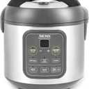 AROMA Professional Digital Rice Cooker, Multicooker, 4-Cup (Uncooked) / 8-Cup (Cooked), Steamer, Slow Cooker, Grain Cooker, 2Qt, Stainless Steel Exterior, ARC-994SG