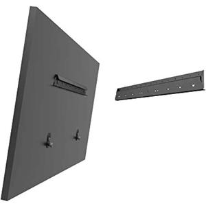 Mount Plus MP-NS400 No Stud Tilt TV Wall Mount | Quick Studless Install with No Drill | Low Profile for 22" to 55" TVs Up to 70LBS | Steel Frame Securely Anchors TV to Dry Wall (1 Pack)