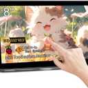 8 Inch Touchscreen Mini Monitor HD 800x480 Small Monitor LCD Display for PC Laptop Ras Pi, with HDMI Ports, Built-in Speakers and Stand