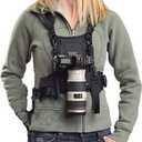 Nicama S-VEST Camera Carrying Chest Harness Vest System with Secure Strap for 1 Camera Canon Nikon Sony Panasonic Olympus Fuji