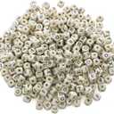 BetterJonny Natural Square Wooden Beads - 600pcs Alphabet Letter Beads for Jewelry Making and DIY Projects (10mm)