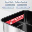 Suzzipaws XL Non-Sticky Coated Stainless Steel Cat Litter Box with Lid