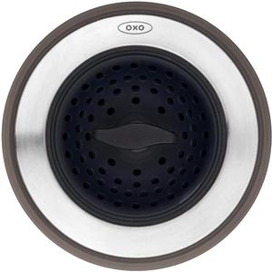 OXO Good Grips 2-in-1 Sink Strainer Stopper, Black