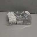 6Pcs Silver Christmas Ornaments Set Shatterproof Glitter Gift Box Christmas Tree Ornaments Pre-Strung Sequined Hanging Decorations for Xmas Holiday Wedding and Party Decor