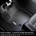 Floor Mat for 2018-2022 2023 Chevrolet Chevy Traverse 7 Seats(2 Row Bucket Seat), Cargo Mat Custom TPE All Weather Protection Full Coverage Trunk Liner & Floor Liner for Traverse car mat Accessories