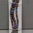 Moolia Stretch Natural Stone Strap Compatible with Apple Watch Bands 40/42/41/38mm Women, Jasper Handmade Bracelet Boho Beaded Band for iWatch Series 11 10 9 8 7 6 5 4 3 SE/Ultra 3 2 1