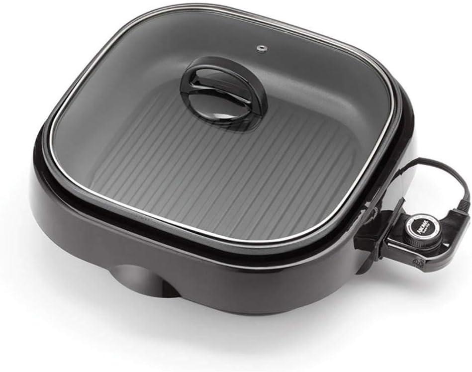 Aroma Housewares Asp-218B 3-in-1 Grillet Indoor Grill, Black