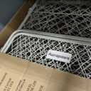 36 Inch Diamond Mesh Dog Crate for Medium Dogs, Durable Metal Dog Kennel Indoor with Lockable Wheels, Double Secure Latch Dog Cage with Removable Tray, Easy to Assemble, 100Lb Capacity, Beige