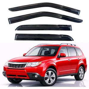 KPY Rain Guards Fit for 2009-2013 Subaru Forester, Out-Channel Window Visors Vent Wind Deflectors 4PC, Car Accessories for 09-13 Forester