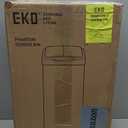 EKO Phantom-T 50 Liter / 13.2 Gallon Vertical Motion Sensor Trash Can, Brushed Stainless Steel Finish