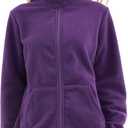 Argstar Women's Fleece Jacket with 6 Pockets (XS-2XL) (Purple, XL)