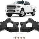 HECASA Pair Fog Light Brackets Compatible with 2019-2026 Ram 2500 3500 4500 5500 Replacement for 68449381AA CH1061115 Fog Lamp Bracket - Driver&Passenger Side