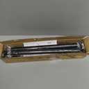 Matte Black Shower Curtain Rod,1 Inch Diameter Stainless Steel Adjustable Spring Tension Rods 32 to 68",with Holders,Anti-Slip,Curtain Rods No Drilling(1 Pack)