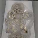 Suoedd Gold Lord Ganesha Statues- Hindu Elephant God Statue Resin Sculpture Indian Ganesh Buddha Figurine Handmade Gift Decoration Ornaments for Home, Garden, Car