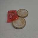 Small Wood Risers for Decor, Round Wooden Display Risers Candle Plates and Trays, Farmhouse Candle Trays Home Decor, Pedestal Stand for Mini Cake, Mug Display Decorative, Table Centerpiece, White