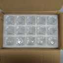 ELFULLY 30 Pack Heavy Base Shot Glasses Set, 2.2 oz Clear Whiskey Glasses, Square Shot Glass Bulk, Small Thick Glass Cups for Espresso, Ideal Supplies for Bar Party