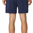 Baleaf Men's 5" Running Athletic Shorts for Workout Gym Tennis Sports Lightweight Quick Dry with Zipper Pocket (Blue, L)