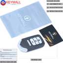 Keymall Car Smart Key Fob Keyless Entry Remote Key for Honda Accord 2013 2014 2015/for Honda Civic 2014 2015 FCC ID:ACJ932HK1210A 4 Buttons