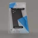 NITITOP Compatible with iPhone 13 Mini Case Cute Cherry Bow Ribbon Pattern for Girls Women Soft TPU Durable Full Camera Lens Shockproof Protective Cover - Black