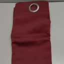 ChrisDowa Small Window Curtains for Kitchen and Bedroom - Grommet Short Thermal Insulated Room Darkening Curtains (2 Panels, Burgundy Red, 42 x 36 Inch)