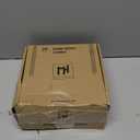 Mega Handles Ronn Entrance Combo, Entry Lever Door Handle and Single Cylinder Deadbolt Lock and Key Combo Pack, Heavy Duty Round Locking Door Levers Set for Left or Right-Handed Doors - Satin Brass