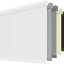 ChrisDowa Cordless Blackout Roller Shades for Windows, Striped Free-Stop Window Blinds with Privacy, Thermal Insulated Window Shades for Home, Office and Door. White, 56" W x 72" H